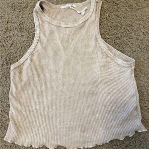 Women's Ribbed Tank Top - Cream